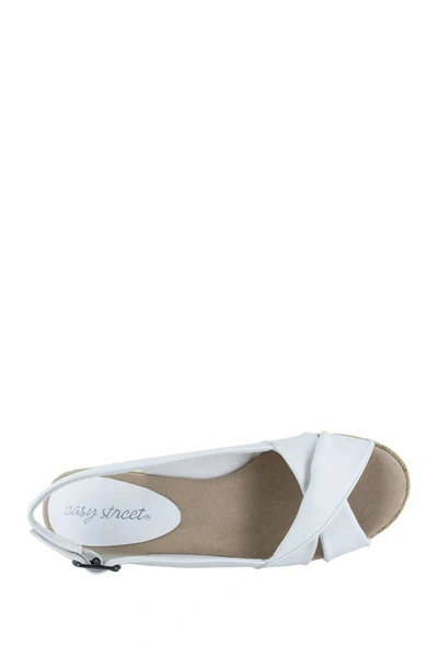 Shop Easy Street Maureen Slingback Wedge Sandal In White