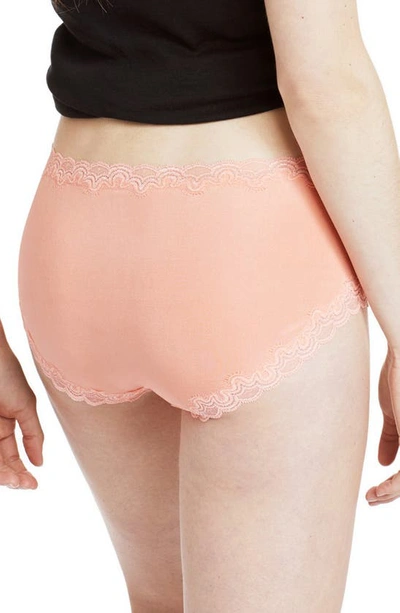 Uwila Warrior Days Of The Week Silk Briefs In Papaya Punch