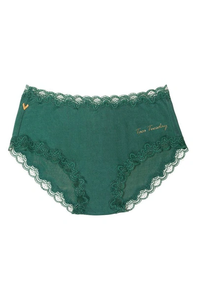 Shop Uwila Warrior Days Of The Week Silk Briefs In Smoke Pine