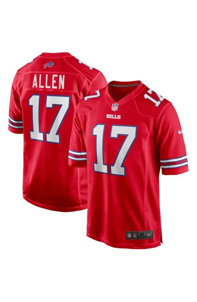 Shop Nike Josh Allen Red Buffalo Bills Alternate Game Player Jersey