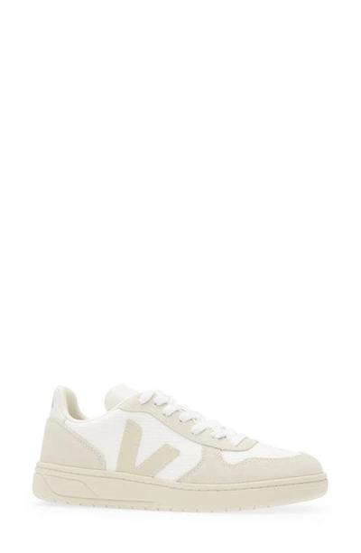 Shop Veja V-10 Sneaker In White Natural Pierre