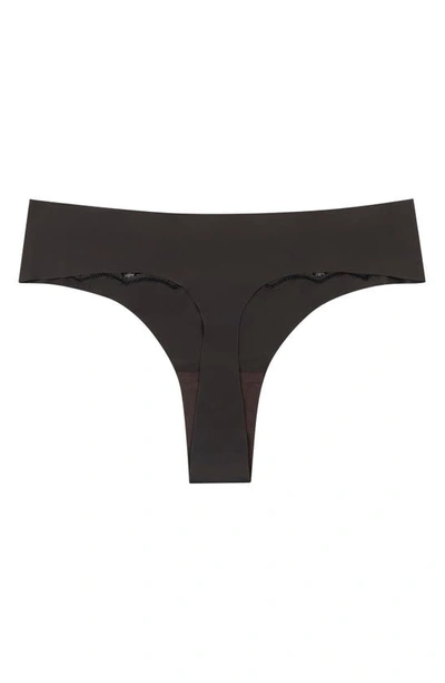 Uwila Warrior Vip Lace Trim Thong In Shale