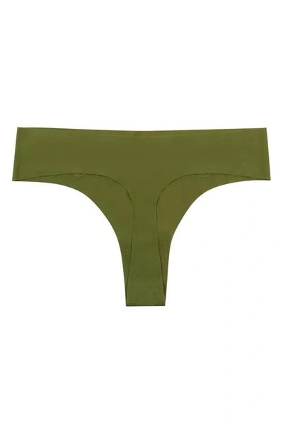 Uwila Warrior Vip Lace Trim Thong In Terrarium Moss