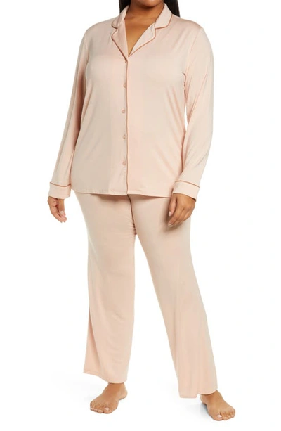 Shop Nordstrom Moonlight Eco Pajamas In Pink Hero