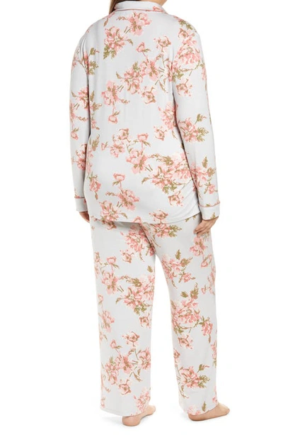 Shop Nordstrom Moonlight Eco Pajamas In Grey Micro Tonal Floral