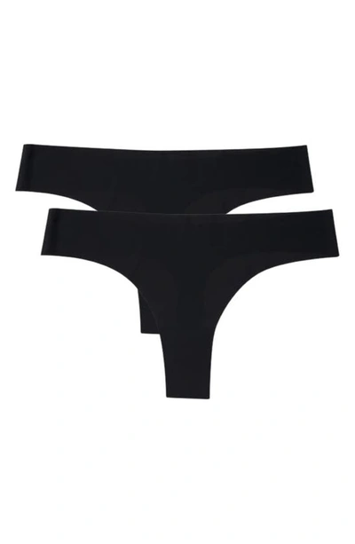 Uwila Warrior Vip Assorted 2-pack Thongs In Tap Shoe Black