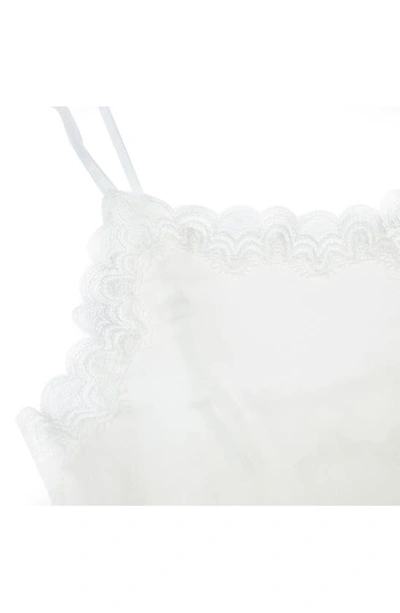 Shop Uwila Warrior Soft Silk Lace Trim Camisole In Winter White