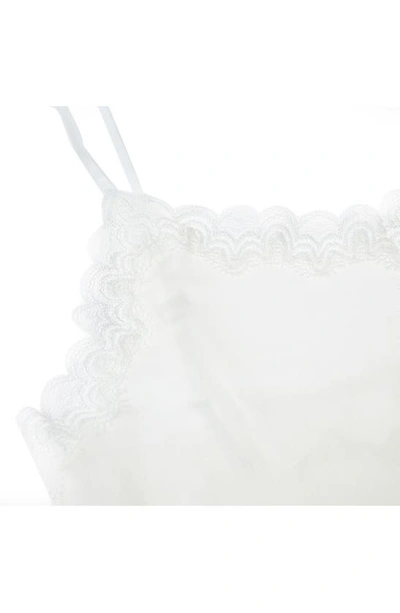 Shop Uwila Warrior Soft Silk Lace Trim Camisole In Winter White