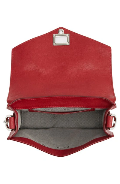 Shop Proenza Schouler Mini Ps1 Leather Crossbody Bag In Bordeaux