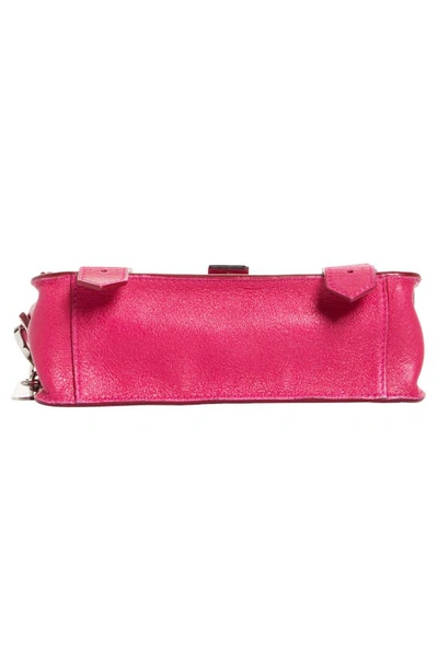 Shop Proenza Schouler Mini Ps1 Leather Crossbody Bag In Fuchsia