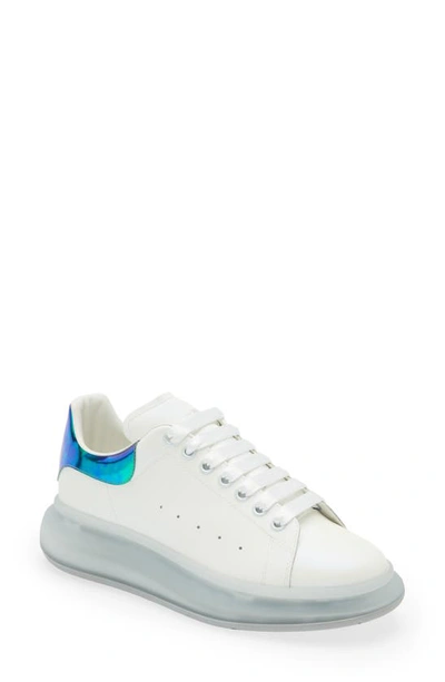 Shop Alexander Mcqueen Oversize Sneaker In Blue/ White