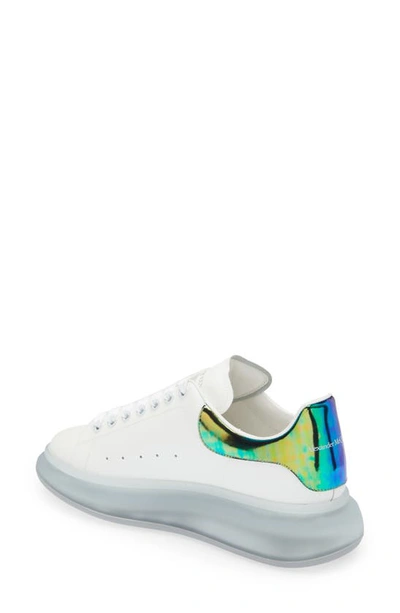 Shop Alexander Mcqueen Oversize Sneaker In Blue/ White