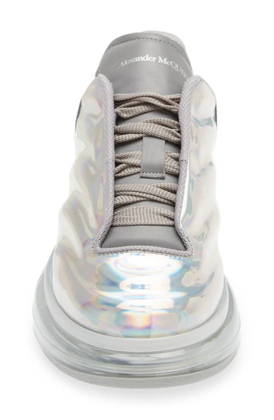 Shop Alexander Mcqueen Oversized Sneaker In Silver/ Grey