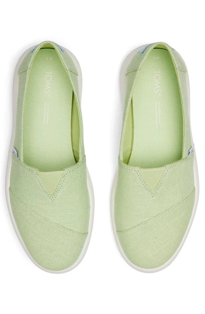 Shop Toms Alpargata Mallow Slip-on Sneaker In Medium Green
