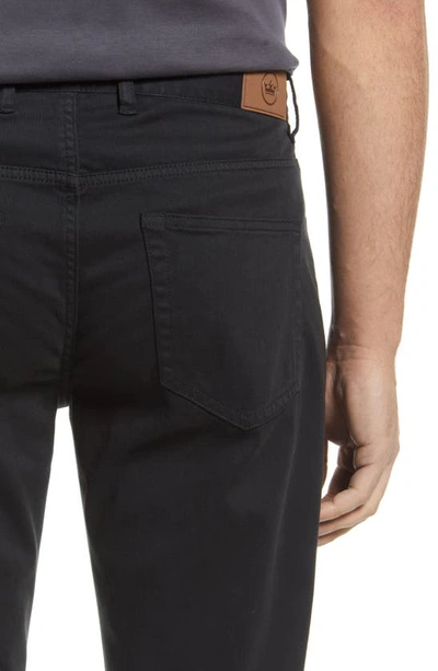 Shop Peter Millar Ultimate 5-pocket Straight Leg Sateen Pants In Black