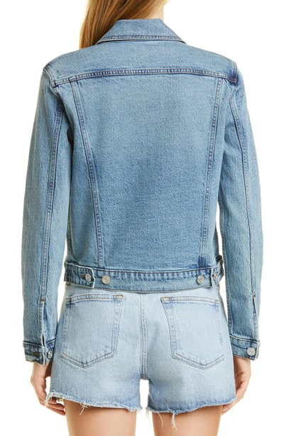 Shop Frame Le Vintage Denim Jacket In Crystal Shores