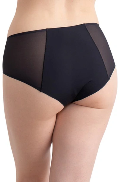 Uwila Warrior Happy Seams Mesh-inset Briefs In Tap Shoe Black