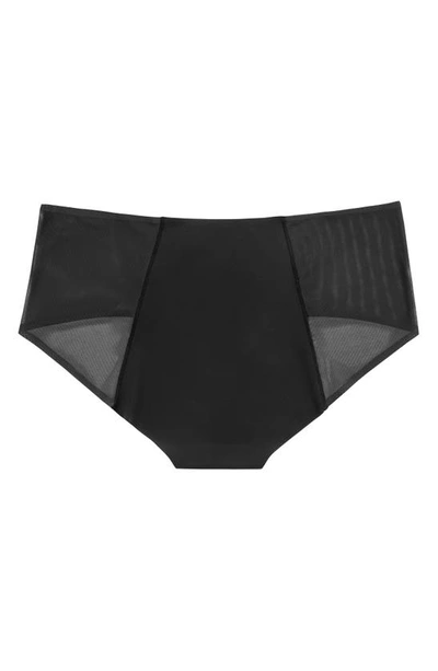 Uwila Warrior Happy Seams Mesh-inset Briefs In Tap Shoe Black