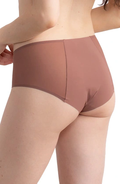 Uwila Warrior Happy Seams Mesh-inset Briefs In Toffee