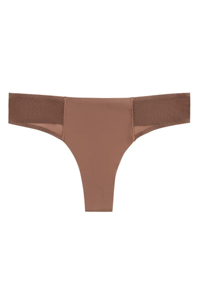 Uwila Warrior Vip Lace Trim Thong In Toffee