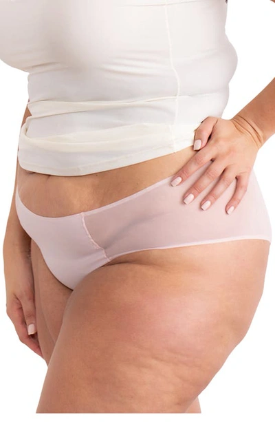 Uwila Warrior Vip Mesh Thong In Rose Quartz