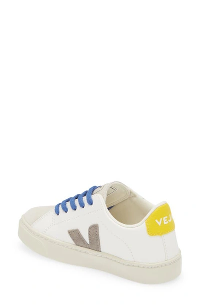 Shop Veja Small Lace-up Esplar Sneaker In Extra White Moonrock Tonic