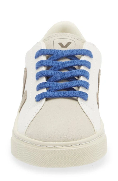 Shop Veja Small Lace-up Esplar Sneaker In Extra White Moonrock Tonic