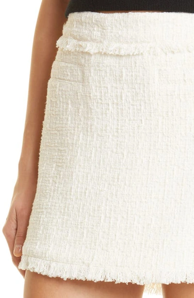 Shop Proenza Schouler White Label Cotton Blend Tweed Skirt In Off White