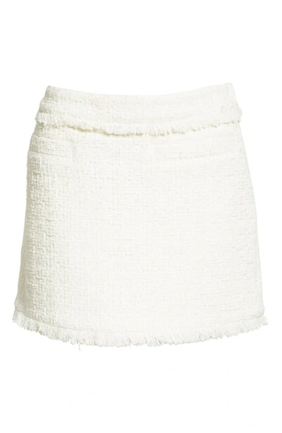 Shop Proenza Schouler White Label Cotton Blend Tweed Skirt In Off White