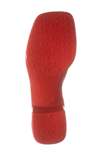 Jeffrey Campbell Bubblegum Platform Sandal In Red Shiny