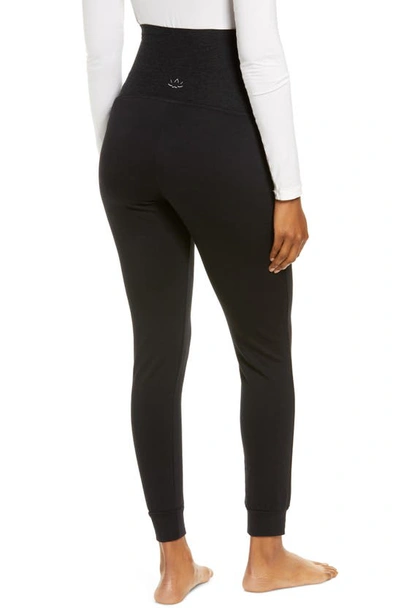 Shop Beyond Yoga Hold Me Close Maternity Joggers In Black