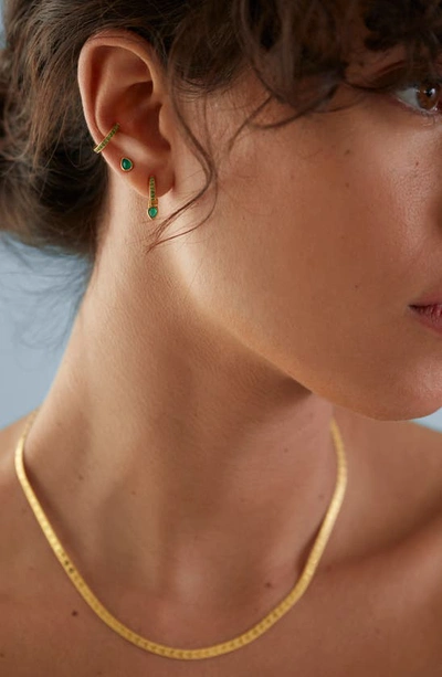 Monica Vinader Teardrop Stud Earrings In Gp