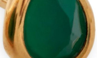 Monica Vinader Teardrop Stud Earrings In Gp