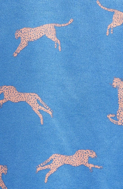 Rails Clarise Graphic-print Satin Pyjama Set In Pink Cheetahs