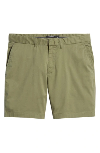 Shop Nordstrom Coolmax® Stretch Chino Shorts In Green Sorrel