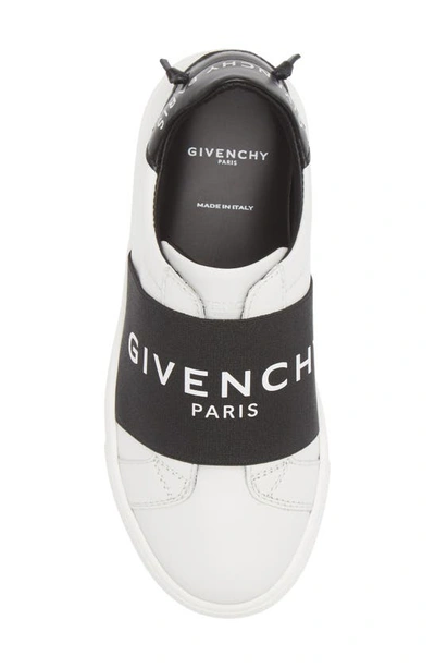 Shop Givenchy Kids' Logo Strap Slip-on Sneaker In 10b White