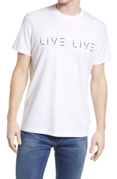 Shop Live Live Cotton Logo Graphic Tee In Whiteout