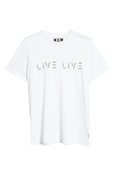 Shop Live Live Cotton Logo Graphic Tee In Whiteout
