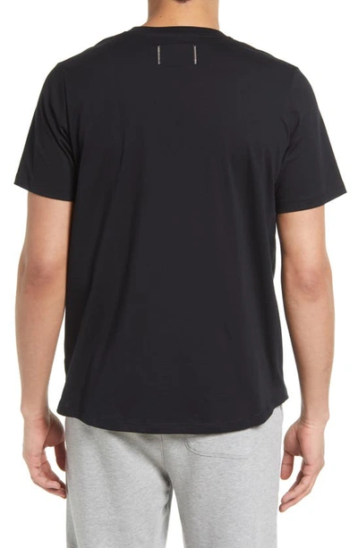 Shop Live Live V-neck Pima Cotton T-shirt In Blackout