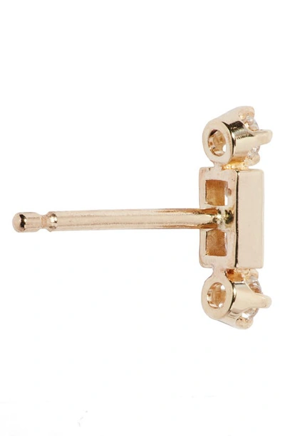 Zoë Chicco Single Diamond Stud Earring In 14k Yellow Gold