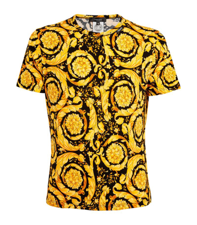 Shop Versace Baroque Print T-shirt In Multi