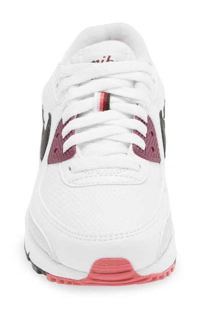 Shop Nike Air Max 90 Sneaker In White/ Black/ Dark Beetroot