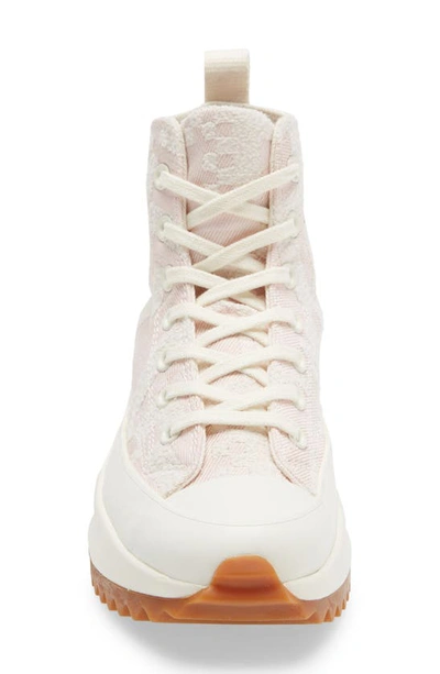 Shop Converse Run Star Hike Hi Sneaker In Egret/ Pink Clay/ Storm Pink