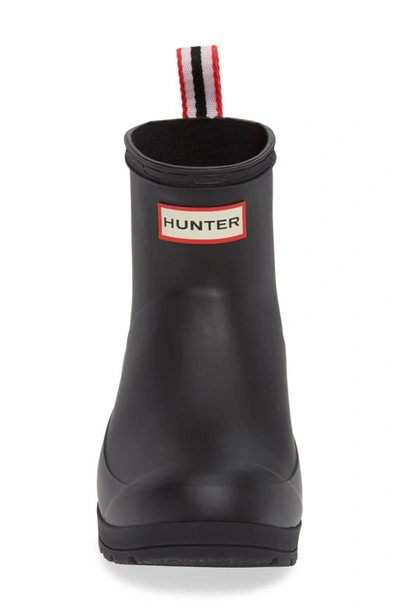 Hunter Women's Original Short Play Wedge Rain Boots In Black