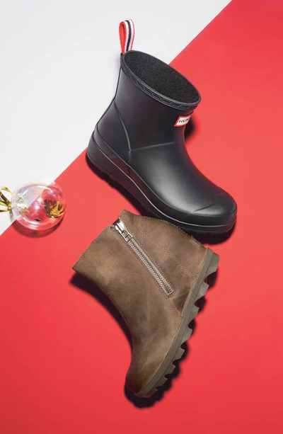 Hunter Women's Original Short Play Wedge Rain Boots In Black