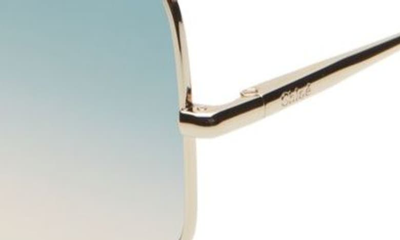Shop Chloé 60mm Gradient Square Sunglasses In Gold