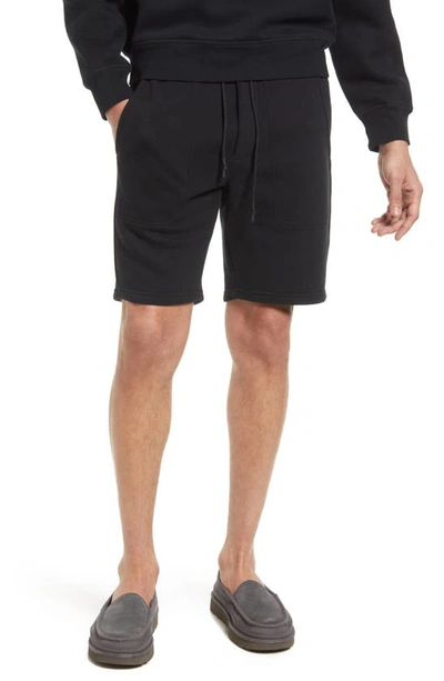 Shop Ugg Ernie Sweat Shorts In Black