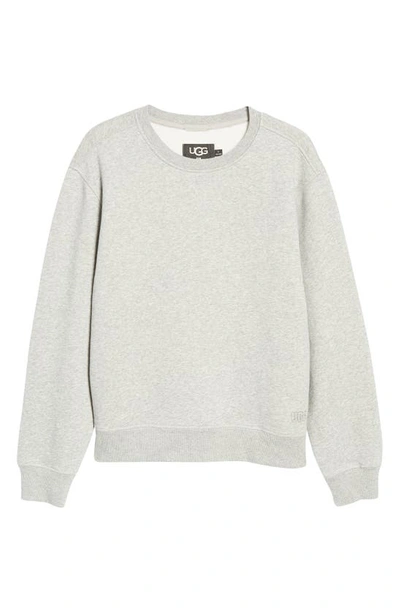 Shop Ugg Topher Crewneck Sweatshirt In Grey Heather