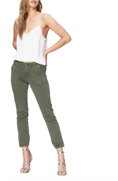 Shop Paige Mayslie Jogger Pants In Vintage Ivy Green