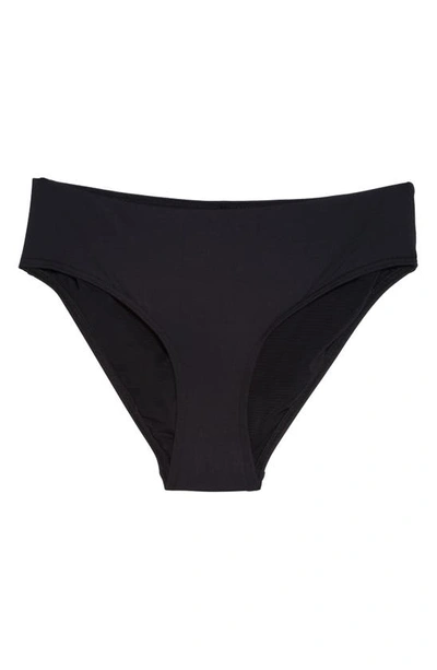 Shop Sea Level Mid Bikini Bottoms In Black